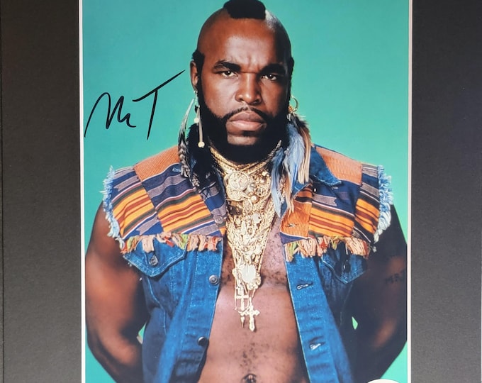 Mr. T 8x10 Authentic Signed Photo With An 11x14 Frame Ready Matting + JSA COA 3rd party Authentication  Clubber Lang Rocky III - The A-Team