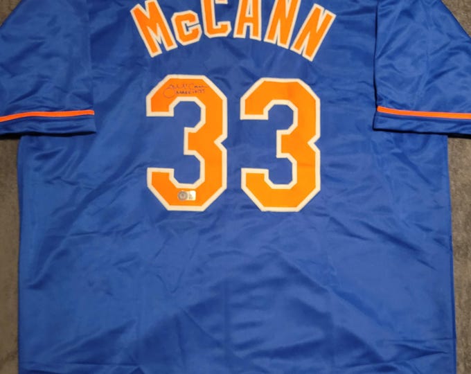 James McCann Signed Jersey W/ Beckett BAS COA New York Mets MLB