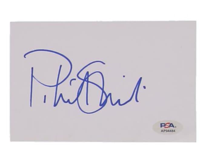 Patrick Stewart Authentic Signed Index Card W/ PSA COA Star Trek Picard