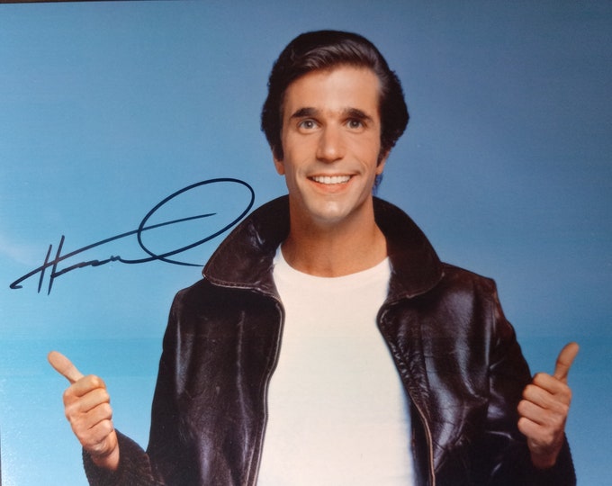 Henry Winkler Authentic Signed 8x10 Photo W/ Lighthouse COA - The Fonz - Arthur Fonzarelli - Happy Days