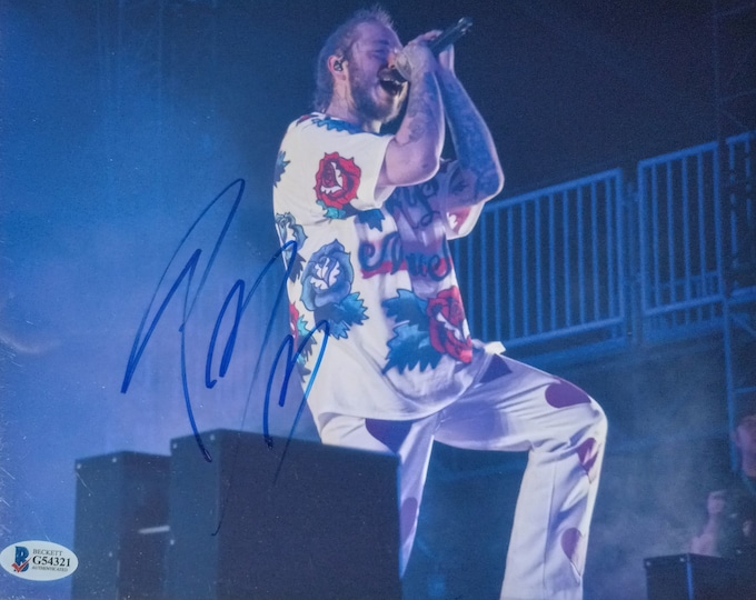 Post Malone 8x10 Authentic Signed Photo W/ Beckett COA