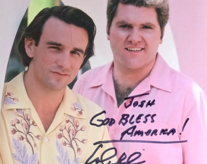 Old Captain's "To Josh" Personalized Authentic Signed 8x10 Photo W/ Lighthouse COA - Michael Talbott - Miami Vice - Switek