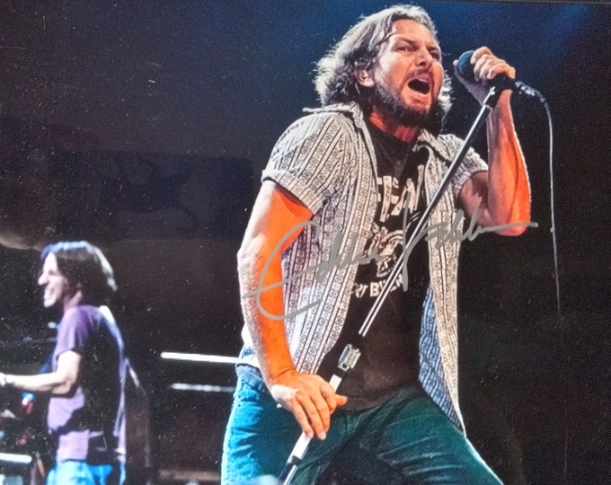 Eddie Vedder 8.5x11 Authentic Signed Photo W/ Lighthouse & A1COA Authentication - In Person From My Private Collection