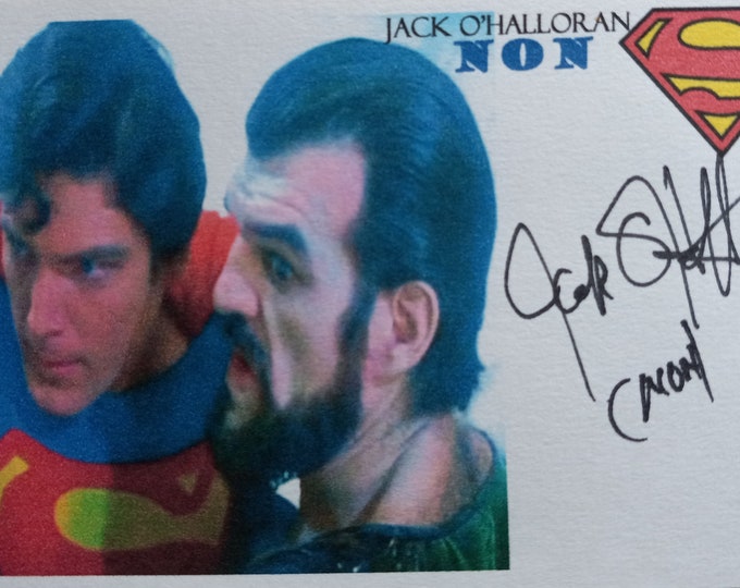 Jack O'Halloran 3x5 Authentic Signed Index Card - Non - Superman