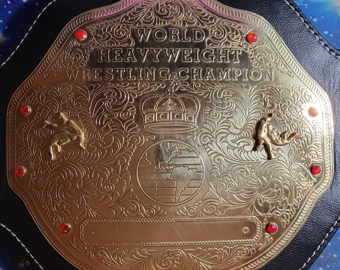 Ric Flair Authentic Signed "Big Gold" World Heavyweight Championship Title W/ JSA COA Authentication