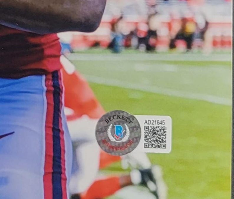 Bas Authenticated Sticker George Kittle Signed 8x10 Photo W/ Beckett BAS COA San Francisco 49ers ...