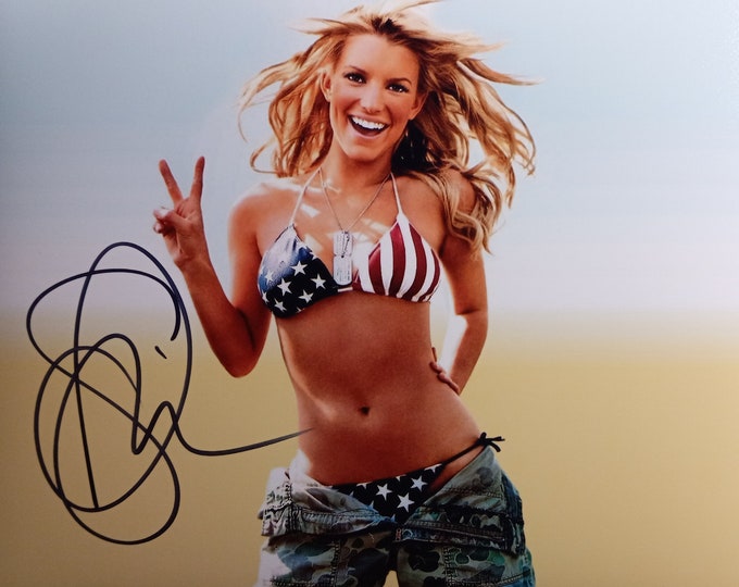 Jessica Simpson Authentic Signed 8x10 Photo W/ Lighthouse COA