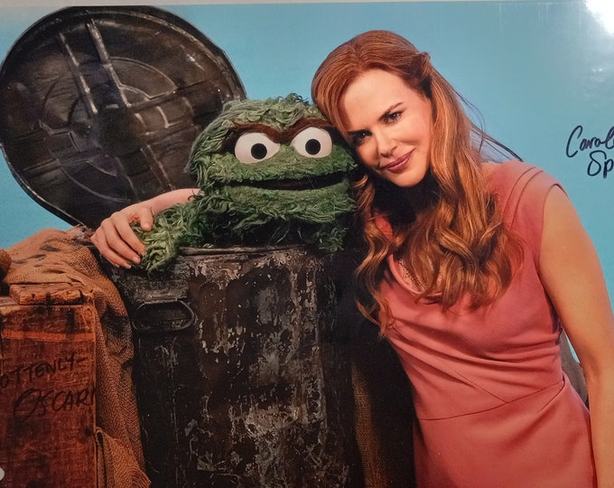 Caroll Spinney Authentic Signed 12x18 Photo W/ 3rd Party Authentication - Inscribed: "Rottenly- Oscar" Sesame Street Oscar the Grouch