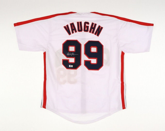 Charlie Sheen Signed Jersey Beckett COA - Cleveland Indians #99 "Major League"