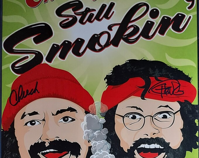 Cheech & Chong 11x14 Authentic Dual Signed Photo W/ JSA COA - Still Smoking