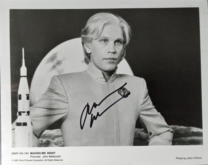 John Malkovich Authentic Signed 8x10 Photo W/ A1COA - Making Mr. Right