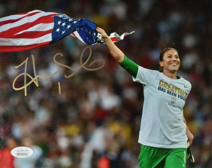 Hope Solo 8x10 Authentic Signed Photo W/ JSA COA