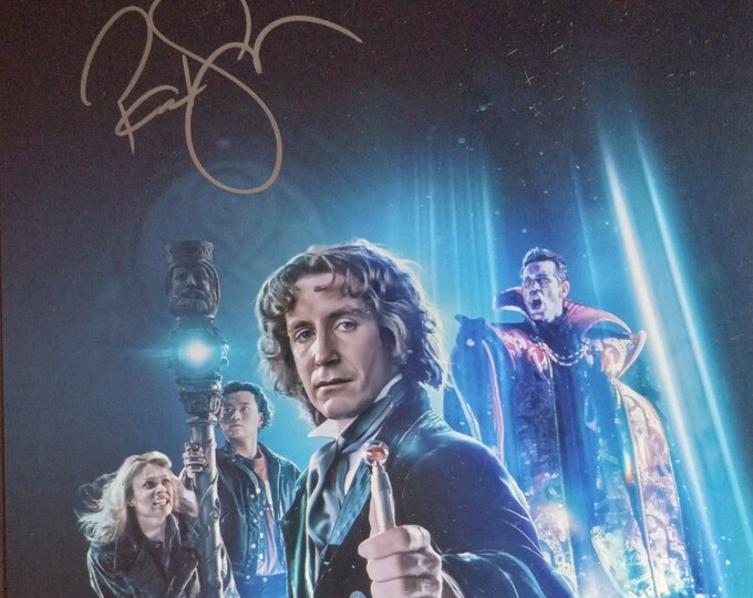 Paul McGann Authentic Signed 8x10 Photo W/ Lighthouse COA Authentication - Doctor Who - The Movie