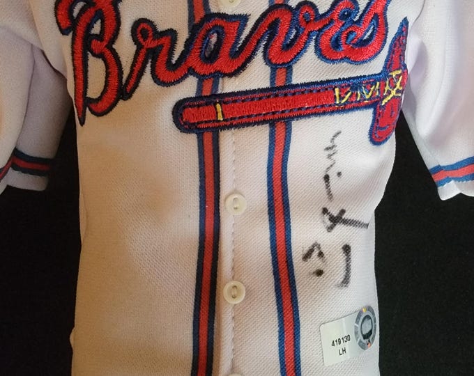 Mike Gonzalez Signed Atlanta Braves Mini Bust & Jersey W/ COA