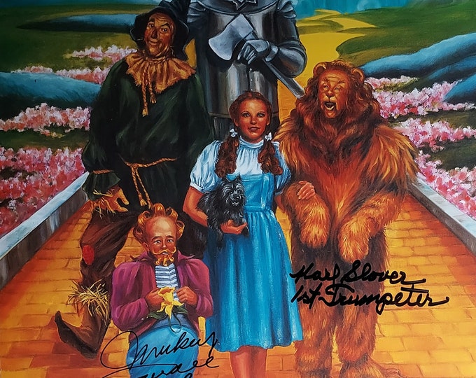 11x14 Wizard Of Oz Cast (X3) Authentic Signed Photo W/ JSA COA