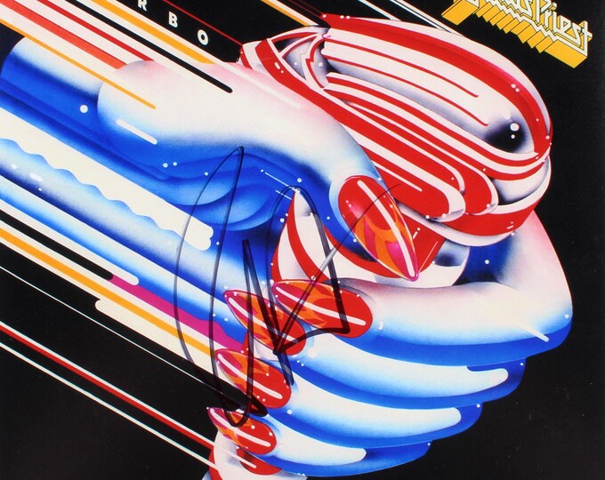 Rob Halford Authentic Signed 12"x12" Photo W/ JSA COA - Judas Priest - Fight - Turbo