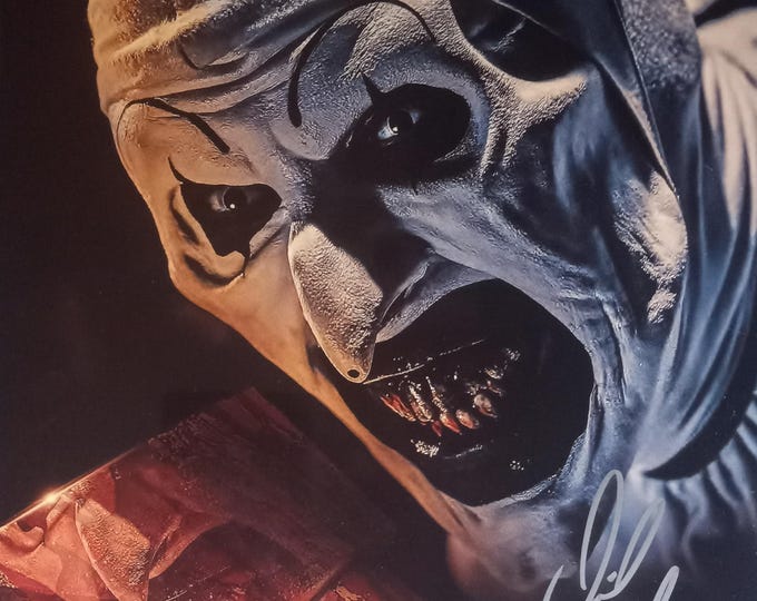 David Howard Thornton Authentic Signed 8x10 Photo W/ 3rd Party Authentication & Lighthouse COA - Terrifier - Art The Clown