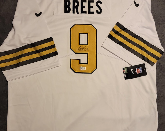 Drew Brees Authentic Signed Jersey W/ Beckett BAS COA New Orleans Saints #9 Nike