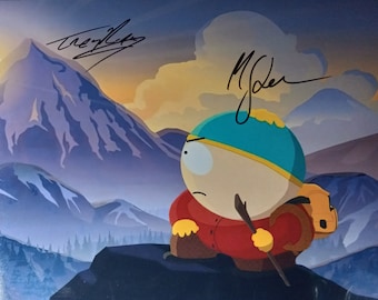 Trey Parker & Matt Stone 11x14 Authentic Dual Signed Photo W/ Lighthouse COA - Rare Hard To Get Signatures - South Park