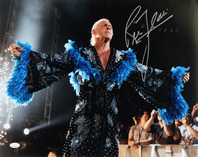 Ric Flair 16x20 Authentic Signed Photo With JSA COA - 16X World Champion - The GOAT! - wwf wwe nwa wcw wccw