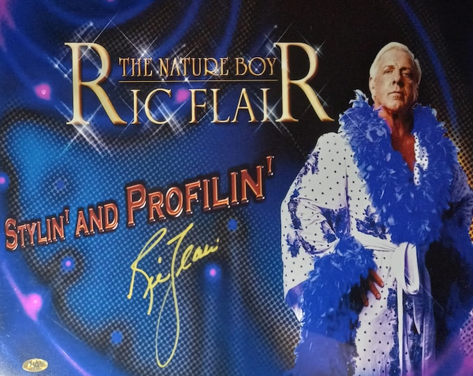 Ric Flair 16x20 Authentic Signed Photo W/ MAB COA Sticker - wcw wwe wwf nwa 16x Natureboy 4 Horseman Woooo!