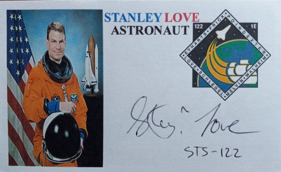 スタンリー・ラブ 3x5 本物サイン入りインデックスカード - NASA