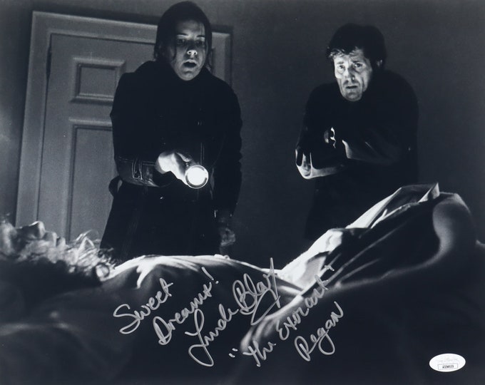 Linda Blair 11x14 Authentic Signed Photo W/ 3rd Party JSA Authentication - The Exorcist - Regan - With Inscription