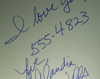 クローディア・ウェルズのサイン入り 8x10 写真、ホログラム COA 付き