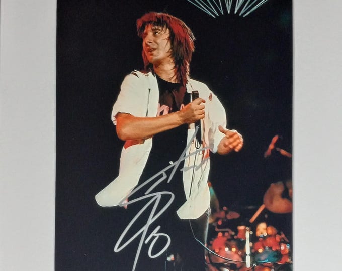 Steve Perry Authentic Signed 8x10 Photo In A Frame Ready 11x14 Matting Display W/ 3rd Party COA Authentication