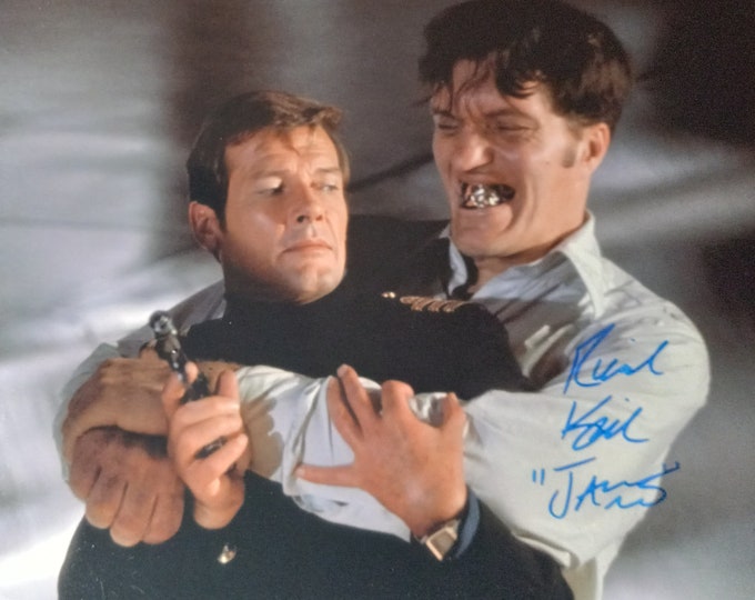 Richard Kiel Authentic Signed 8x10 Photo W/ COA - James Bond Villain - JAWS - (d.2014)