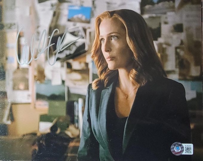 Gillian Anderson Authentic Signed 8x10 Photo W/ Beckett BAS COA The X-Files