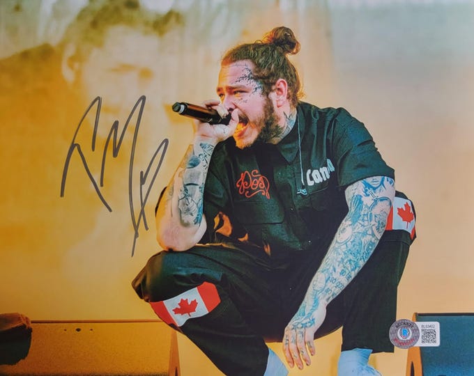 Post Malone Authentic Signed 8x10 Photo W/ Beckett BAS COA