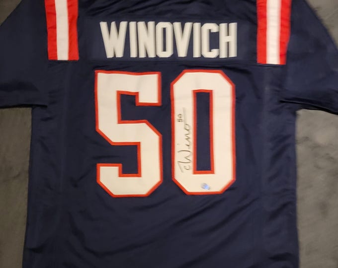 Chase Winovich Signed Jersey W/ Beckett BAS COA New England Patriots #50