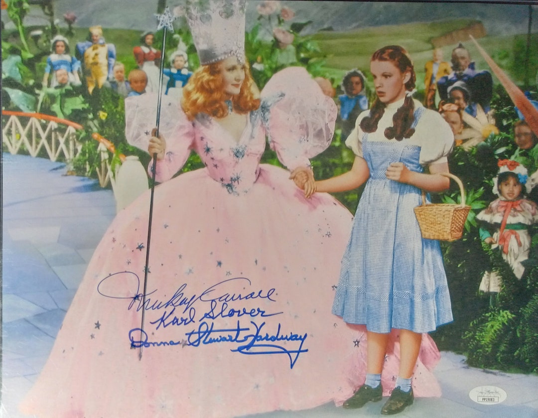 Wizard of Oz 11x14 Authentic Cast (X3) Signed Photo W/ JSA Sticker