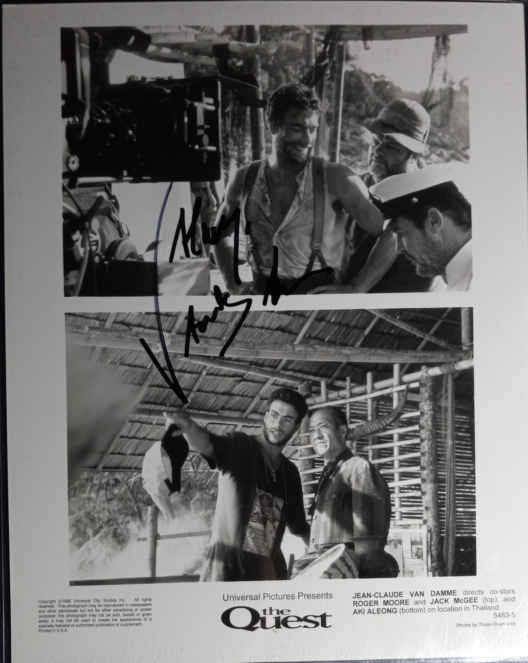 Poster A3 'No Retreat' Signé Par Jean-Claude Van Damme - Authentique Avec Certificat (COA)