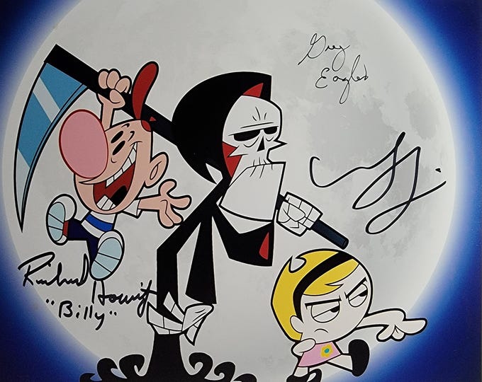 Grey Delisle, Richard Horvitz, & Greg Eagles 3X Authentic Signed 8x10 Photo W/ JSA COA 's The Grim Adventures of Billy and Mandy #2