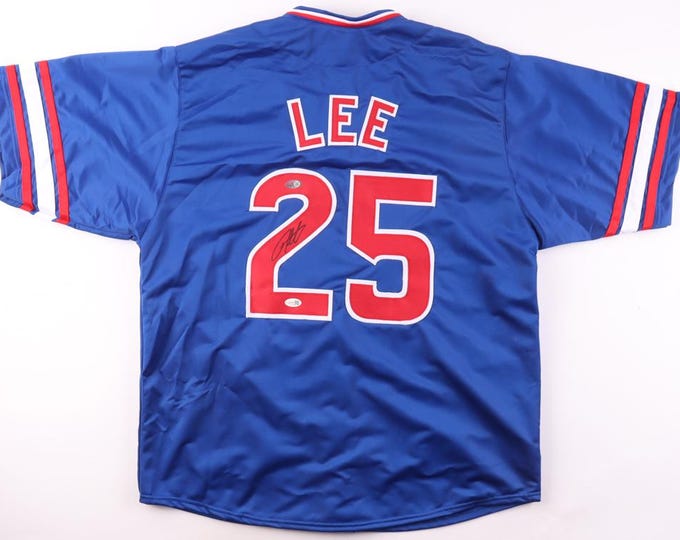 Derrek Lee Authentic Signed Jersey W/ JSA COA Chicago Cubs #25