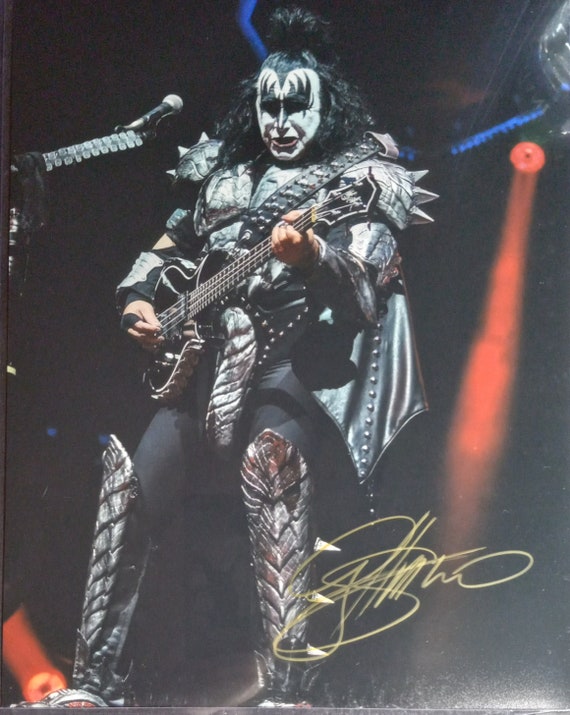 Gene Simmons 11x14 Authentic Signed Photo W/ COA - KISS - the