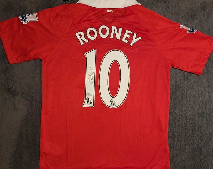 Wayne Rooney Signed Nike Jersey W/ Beckett BAS COA #10 Manchester United 2010-11