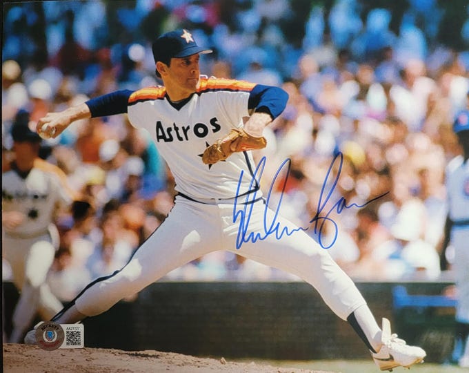 Nolan Ryan Authentic Signed 8x10 Photo W/ Beckett BAS COA Houston Astros