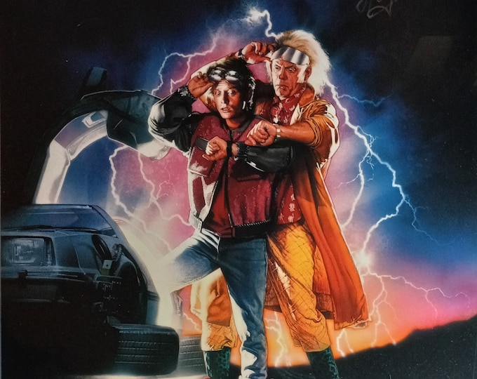 Christopher Lloyd 16x20 Authentic Signed Photo W/ Beckett COA - Back To The Future - (Please Note Slight Small Crease On Corner)