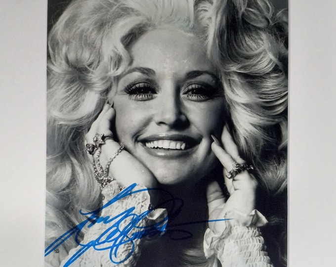 Dolly Parton Authentic Signed 8x10 Photo With an 11x14 Frame Ready Matting + 3rd Party Authentication - Country Music Legend
