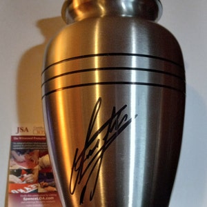 The Undertaker Urn WWE Authentic Signed Real Urn W/ JSA COA - The Deadman - HoF