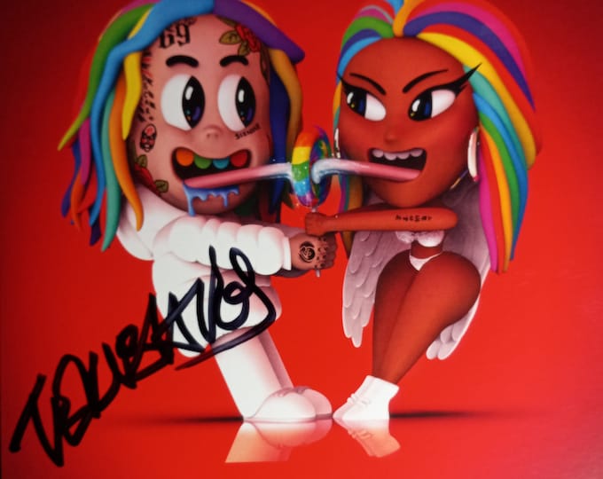 Tekashi 6ix9ine Authentic Signed "Trollz 45" CD Album W/ Disc & Insert - Beckett Authentication