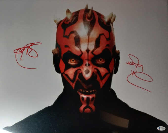 Ray Park 16x20 Authentic Signed Photo W/ Beckett Authentication - Star Wars - Darth Maul - (Please Note Small Ding In Photo 3)