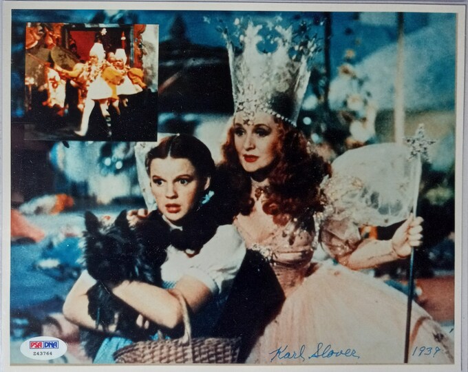 Karl Slover 8x10 Authentic Signed Photo W/ PSA COA - Wizard Of Oz