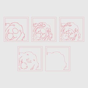 Wielowarstwowy plik SVG Golden Retriever, plik do cięcia laserowego, wycinanie papieru, CNC, projekt sklejki 3D z mandalą zdjęcie 7