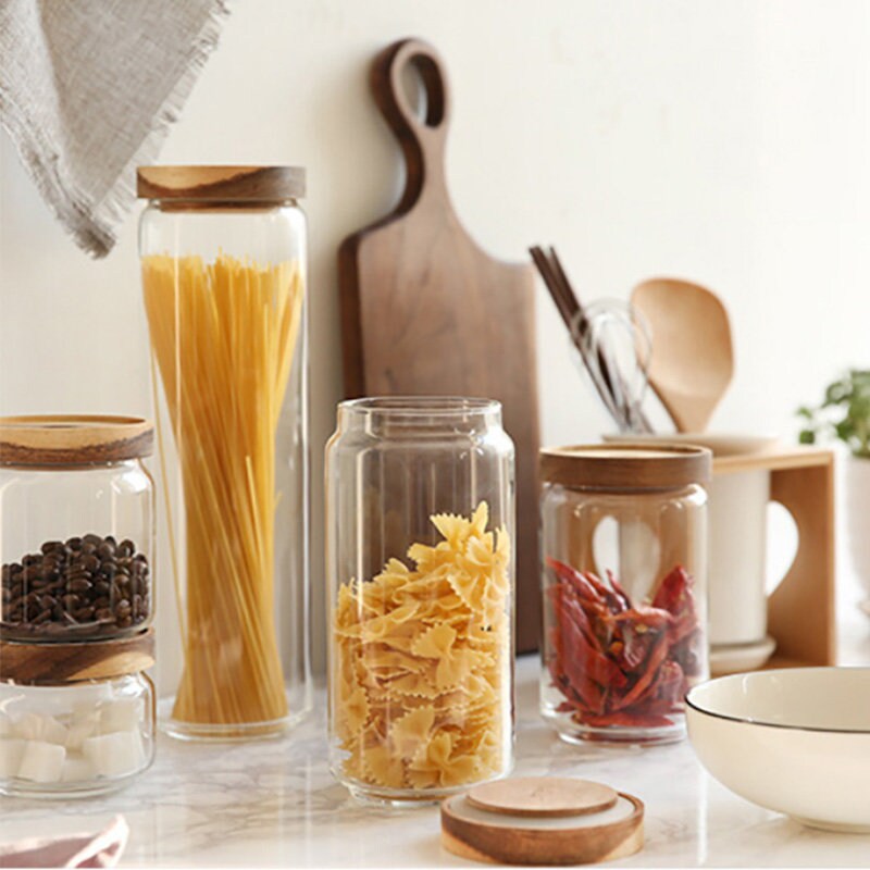 Eco Glass Jars Pantry Jars Pantry Goals Glass Jar With Etsy Canada