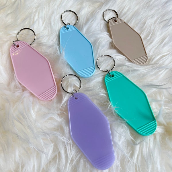 CUSTOMIZED Motel Keychain, design your own Motel Keychain, Motel Keychain Blank, Custom Keychain, Retro Keychain, Personalized Keychain