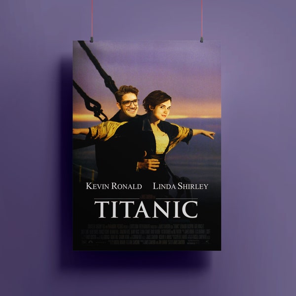 Custom Movie Portrait - Personalized Portrait - Canvas Print From Photo - Titanic